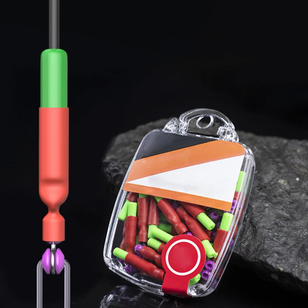 

30Pcs Bobber Stops For Fishing Floats Silicone Bobber Stoppers Fishing Gear Slip Bobber Stops With Box Package 22/23/24mm