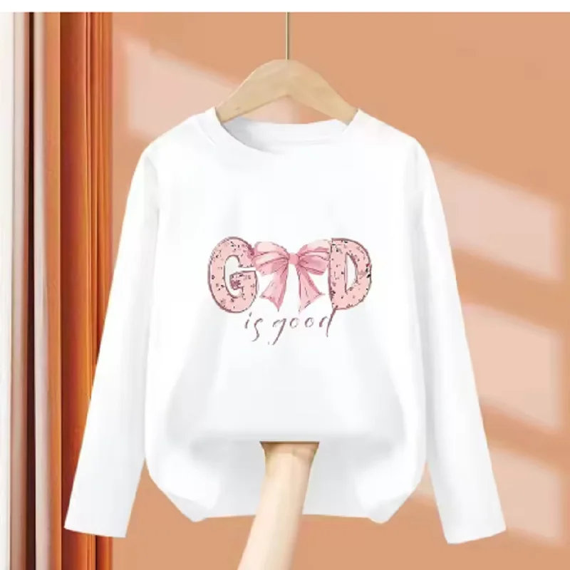 Long Sleeve Y2k Hip Hop Retro Cute Girl Drink Juice T Shirts Kids Children's T-shirt Girls Summer Spring Casual Top Tee Shirt