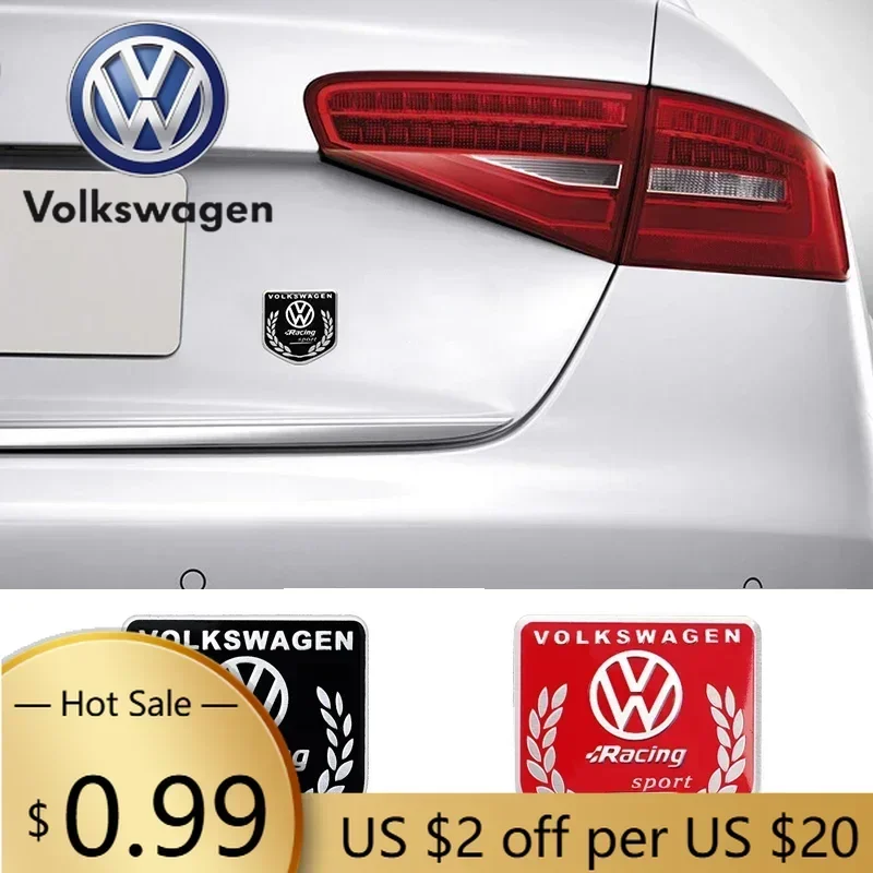 

Наклейка-эмблема на боковую часть кузова и задний багажник для автомобилей Volkswagen VW: Golf, Passat, Jetta, Tiguan, Scirocco, Beetle S