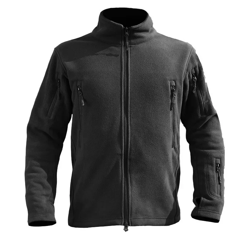 Winter Mens Outdoor Sports Thermal Fleece Male Climbing Hunting Camping Hiking Windproof Warm Tactical Training Coat