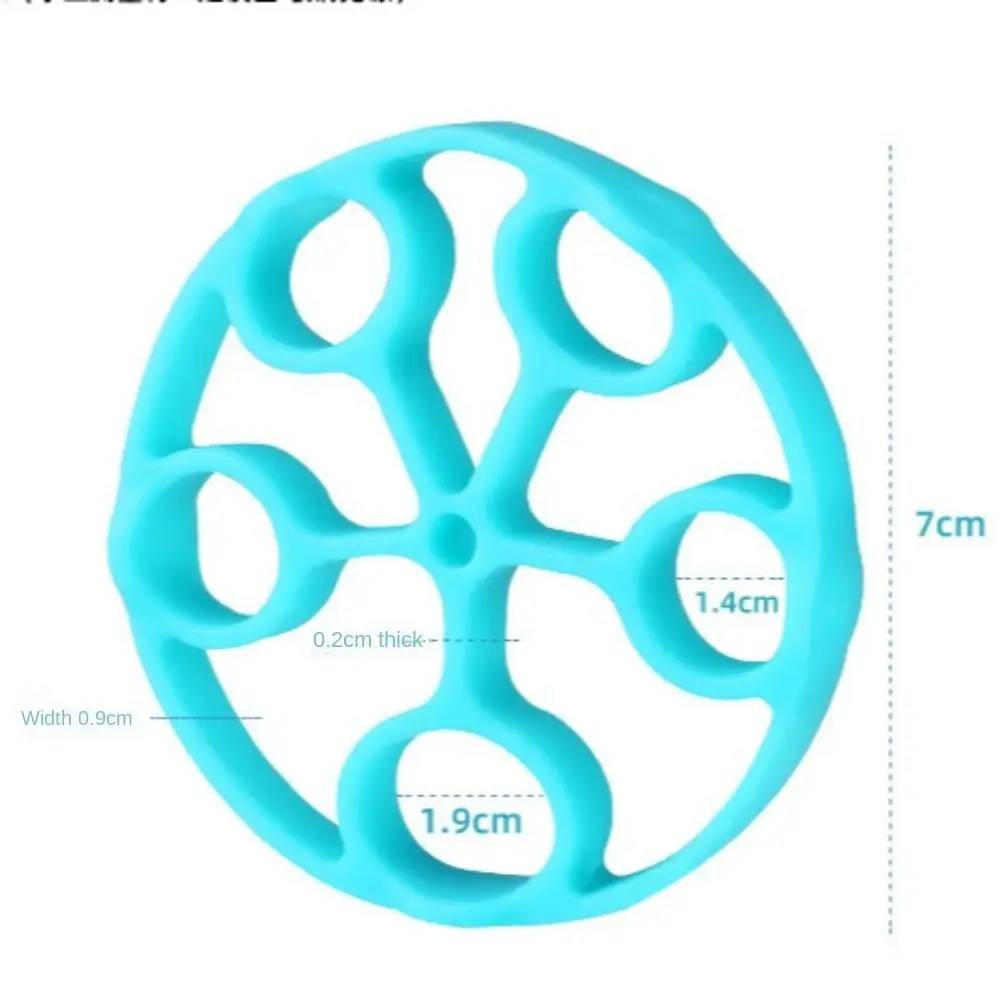 1 szt. Przenośny silikonowy okrągły urządzenie do treningu palców lekki ściskacz ekspander siłowy do ćwiczeń na nadgarstku rehabilitacja sportowa