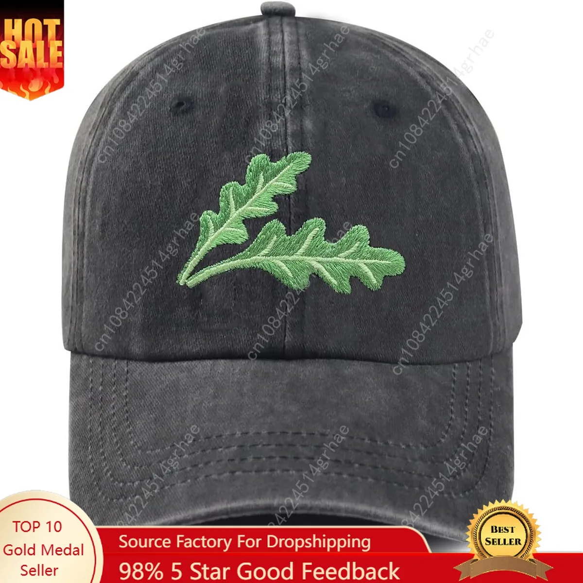 

Cute Flower Hat, Elegant Floral Embroidered Adjustable Baseball Cap for Men Women, Gifts for Flower Lovers, Black