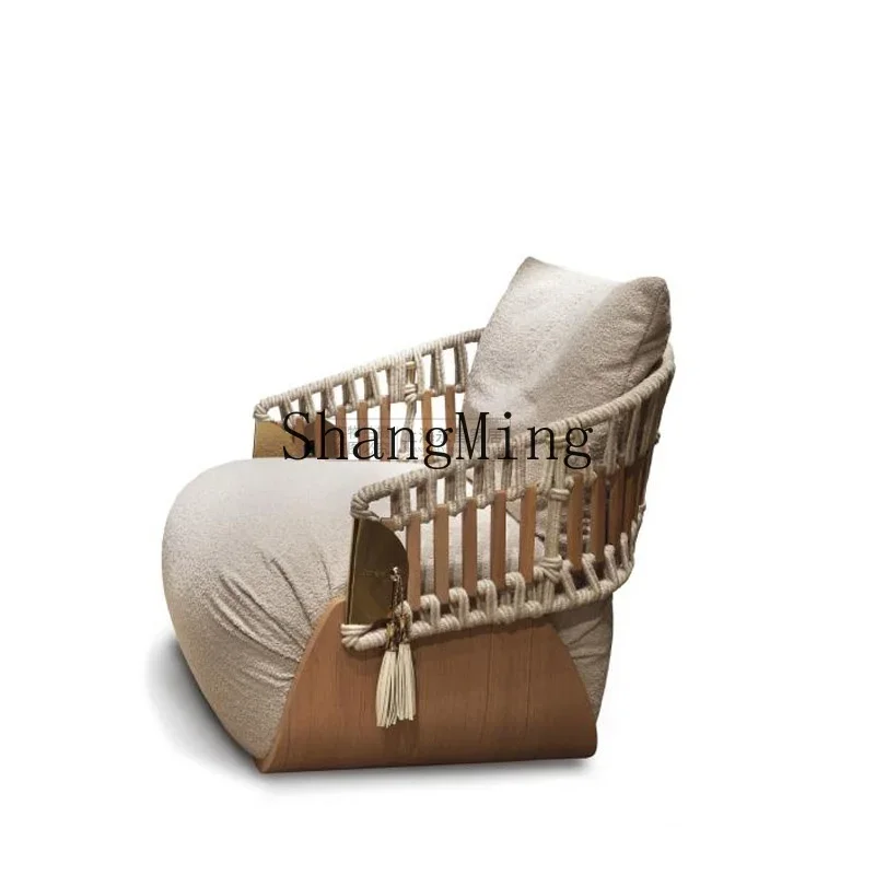 

CL creative rattanhotel model room small apartment balcony bedroom leisure sofa chair