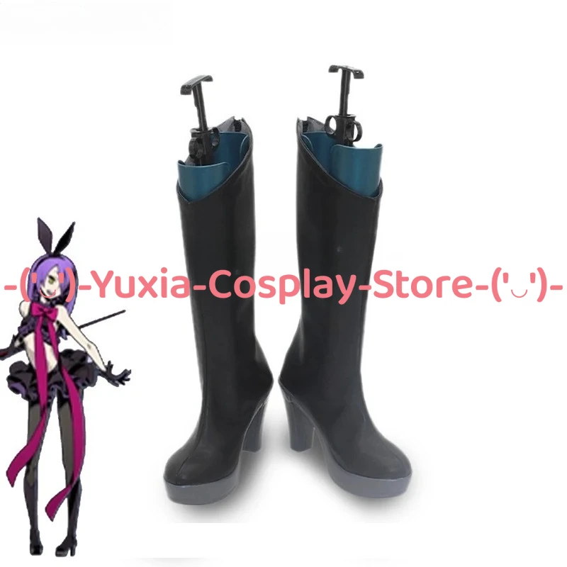 유샤이아코스프레! 소드 아트 온라인 스타시아 코스프레 신발 애니메이션 게임 캐릭터 소품 PU 가죽 부츠 할로윈 카니발 파티 의상