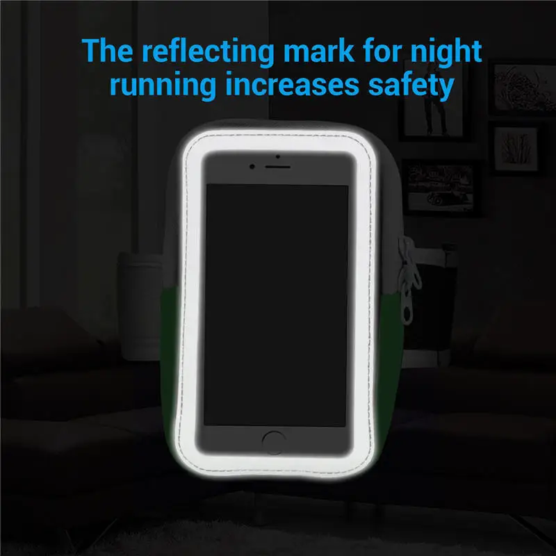 Running Sports Phone Holder Armbands Zipper Bag For iPhone 13 12 11 XS Samsung Xiaomi Fitness Gym Cell Phone Case Arm Bag Pouch