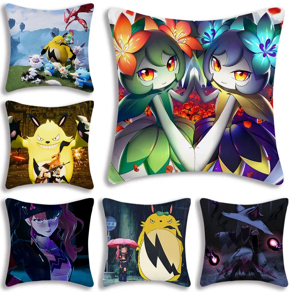 Game P-Palworld Pillow Covers Cartoon Sofa Decorative Home Double-sided Printing Short Plush Cute Cushion Cover