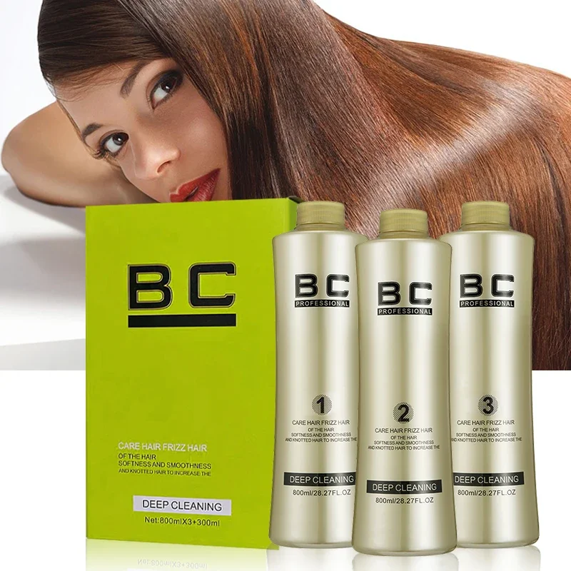 800ml Straighten Therapy Kit For Hair Sulfate Free Shampoo and Hair Mask Keratin Straightening Treatment Hair Care