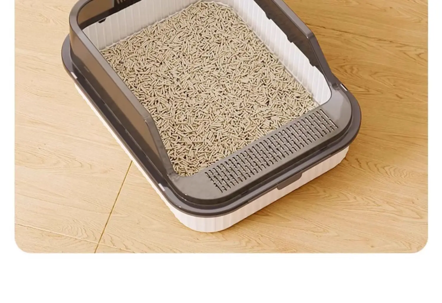 

Умывальник для кошачьего туалета, большой кошачий туалет с защитой от брызг, обязательный для начинающих, набор для кошек, раковина для котенка с защитой от песка