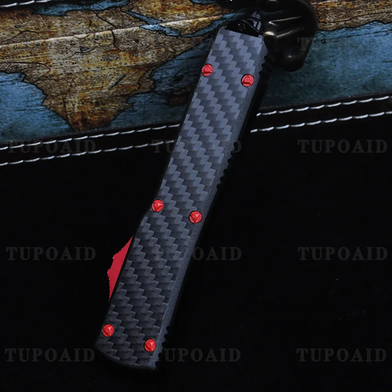 

UTX-85 UT Series OTF Tech Micro Ultra Camping Hiking Pocketknives CNC Aluminium Alloy Carbon Fiber Handle Utility EDC Tools