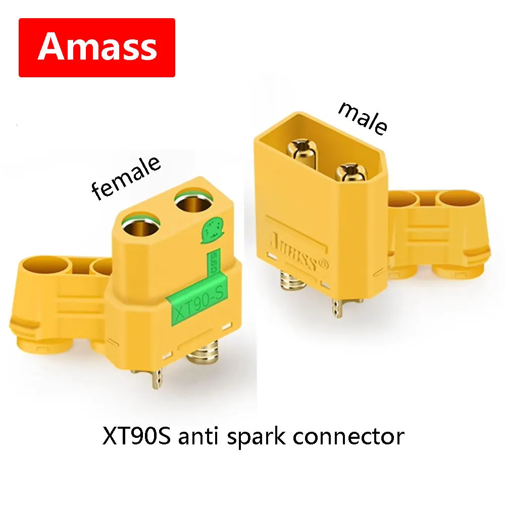 

10PCS XT90S anti spark connector 5 Pairs Amass XT90-S male female coonector Anti-Spark Male Female Adapter for Car Lipo Battery