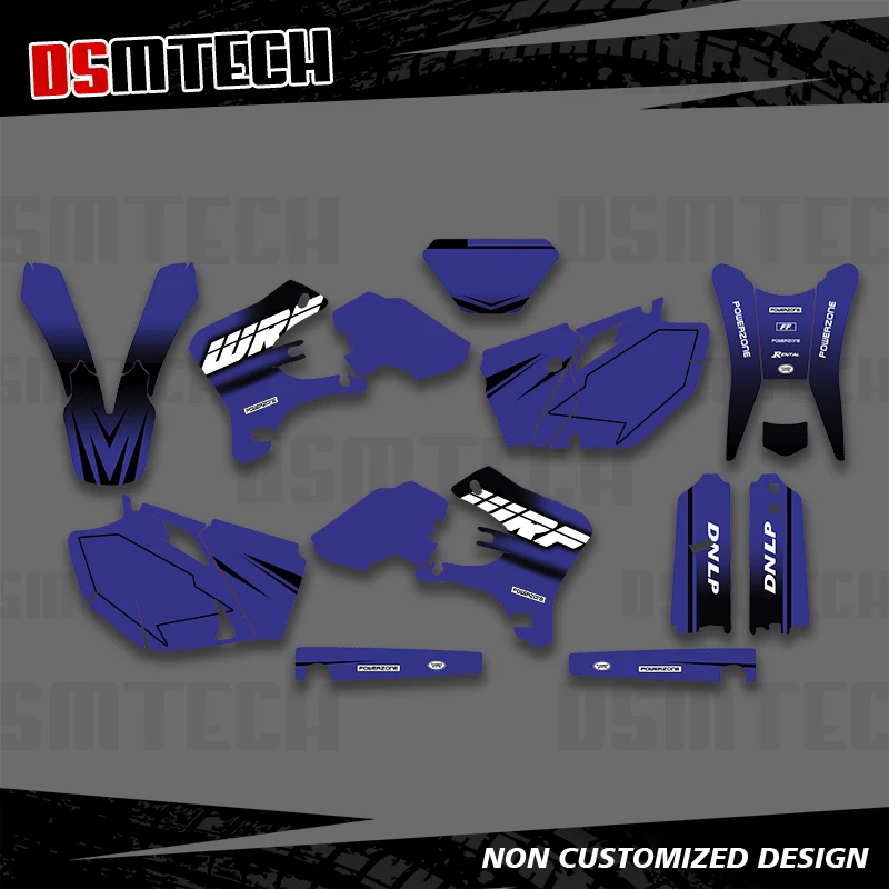 

DSMTECH для YAMAHA WR 250F WR 450F WR250F WR450F WRF 250 450 2003 2004, графические наклейки, наклейки для мотоцикла, фон на заказ