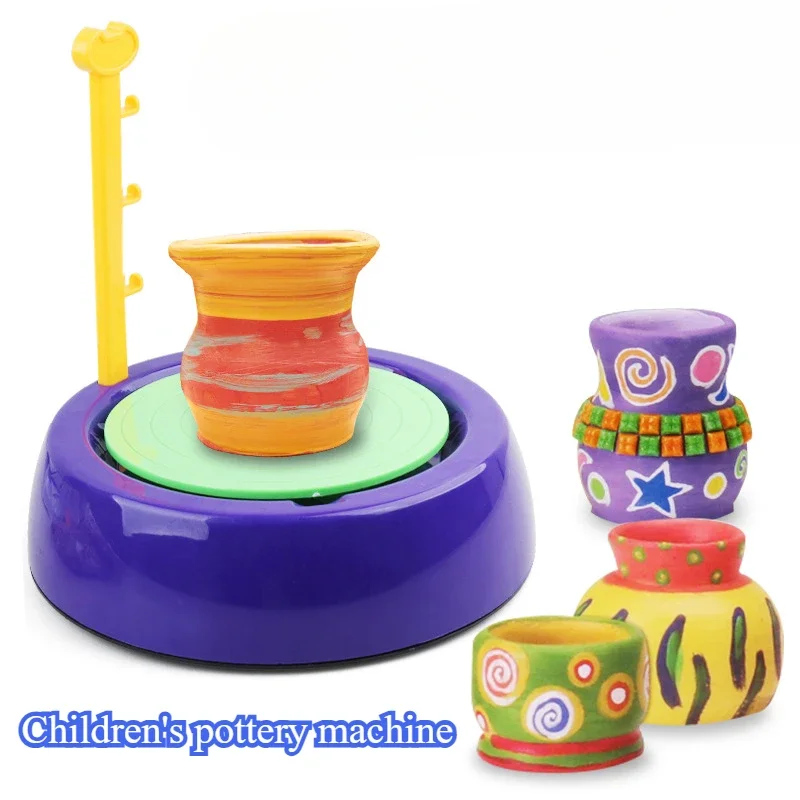 Children's Handmade Toys Ceramic Machine Handmade Clay Tool Set No Burning Boys  Girls Ceramic Machine Electric Embryo Toys Gift