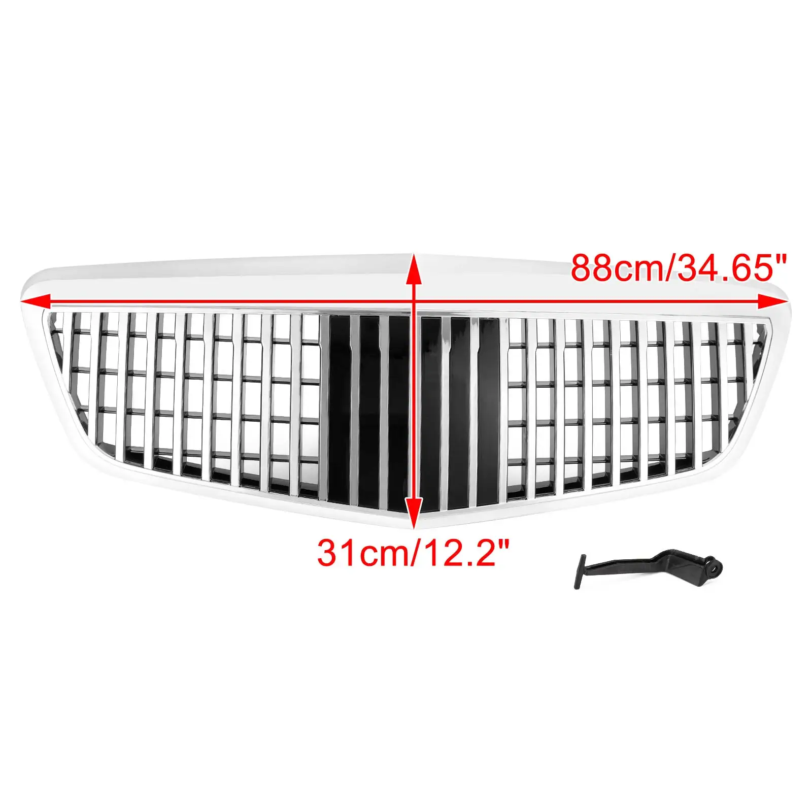 Передняя решетка в стиле Artudatech MayBach, подходит для Mercedes Benz S-Class W221 S550 S600 S63 S65 Chrome