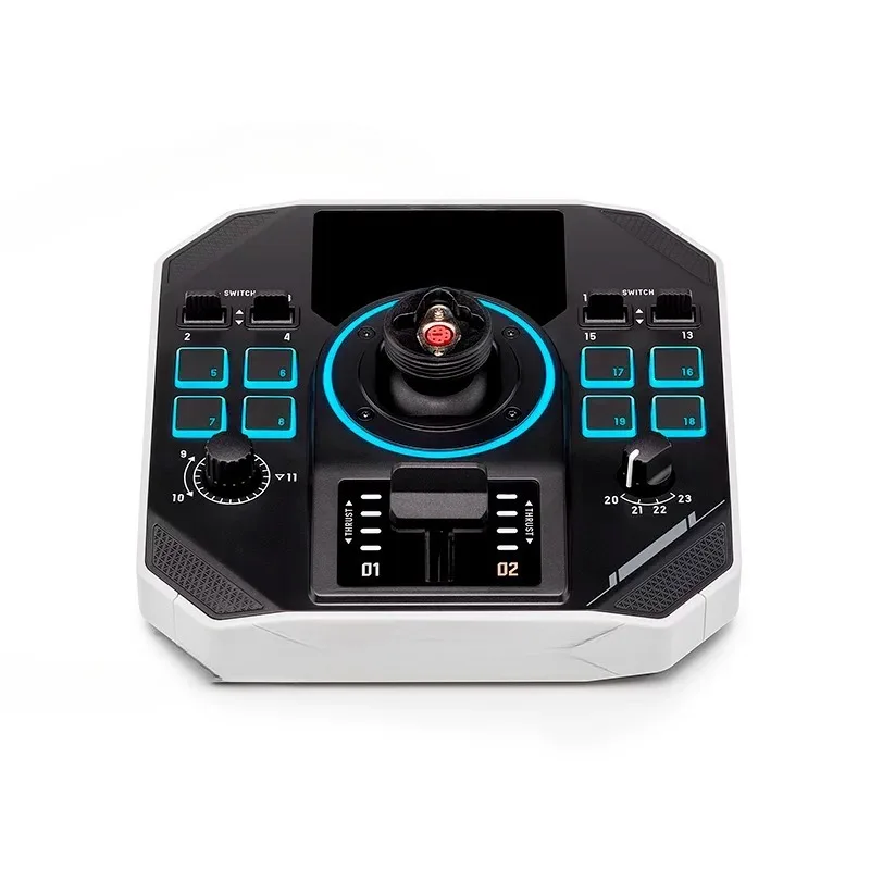 Simulated flight joystick aircraft pilot handle dcs peripheral joystick