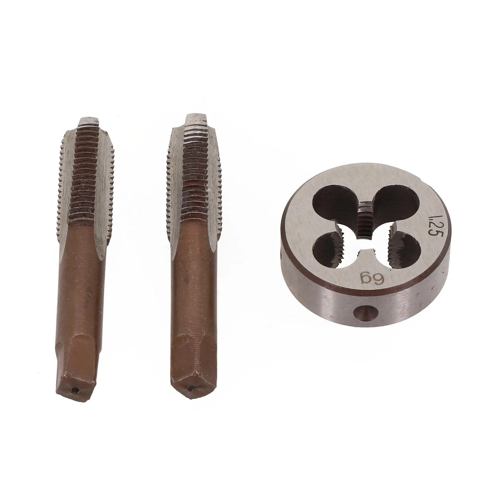 Assured M10 x 1 25mm Metric Tools Complete set includes both the necessary taps and die made from Strong Carbon Steel