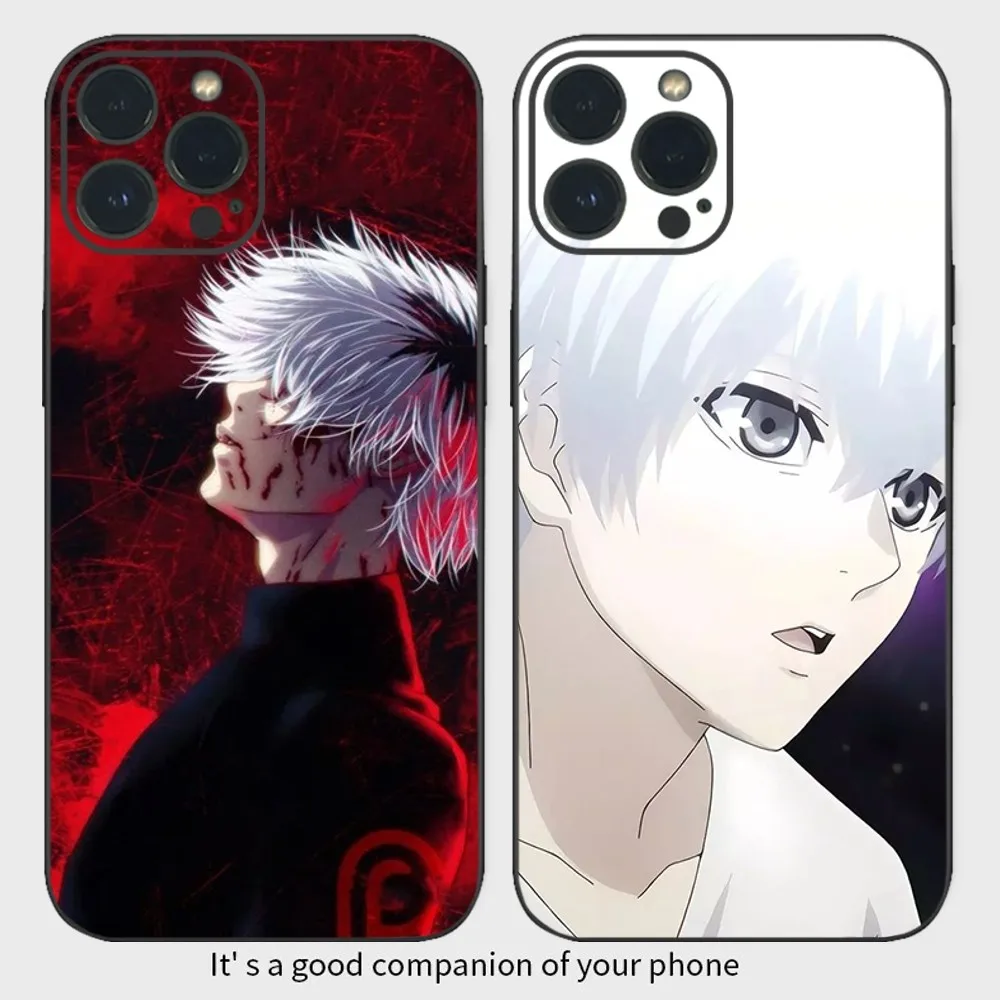 Anime T-Tokyo G-Ghoul Kaneki Ken For Evil Frosted Phone Case  For iPhone15 14 13 12 Mini 11 Pro XS Max X XR SE5 6 7 8 Plus Soft