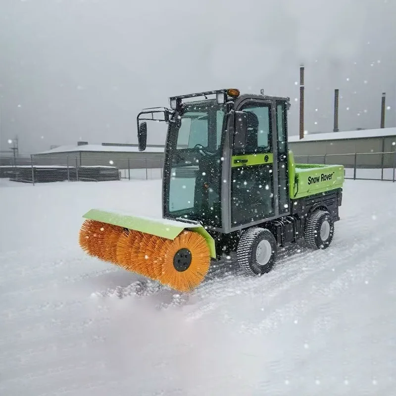 Customized high-efficiency power driven ice snow blower snow shovel school street snow removal machine for sale