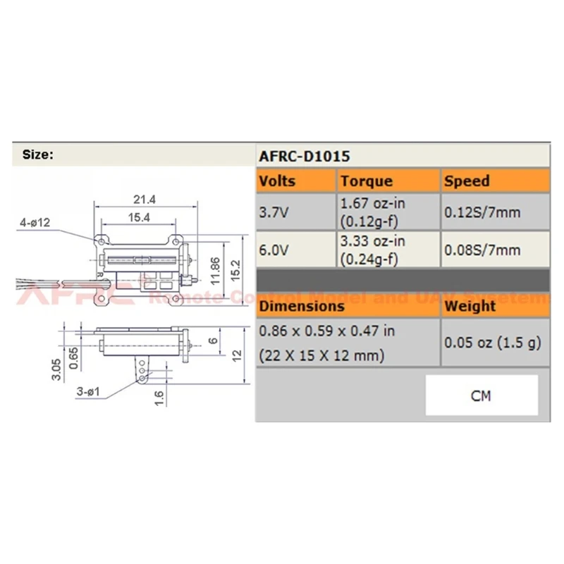 1.5g مايكرو الرقمية الخطي سيرفو يسار/يمين كبير السكتة الدماغية JST/JR كابل ل RC #4