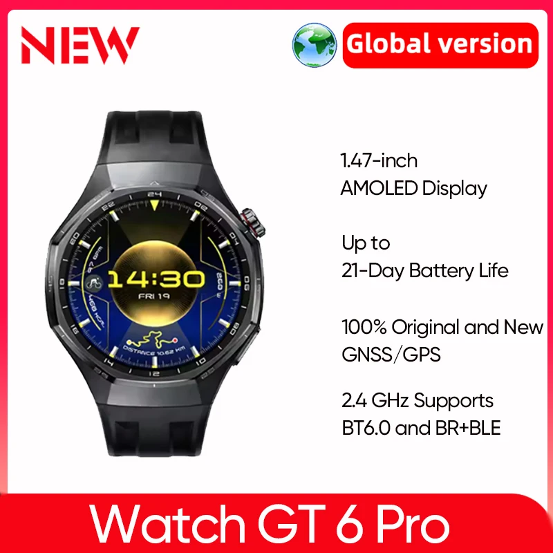 HUAWEI Watch GT 6 Pro Smartwatch Global Version Watch GT6 Pro Up to 21-Day Battery Life Work Seamlessly with iOS and Android
