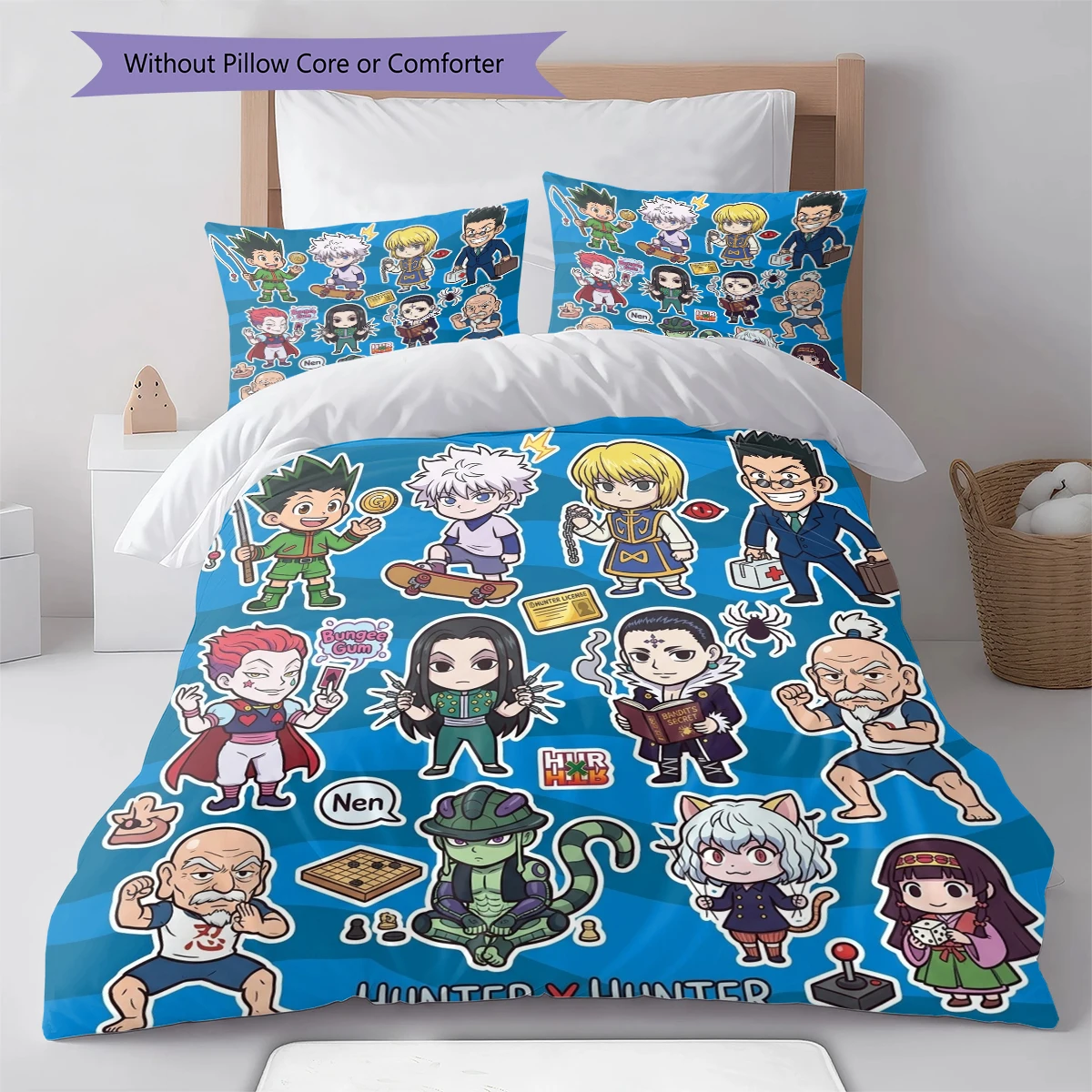 Hunter x Hunter Comfortable Duvet Cover Soft, Kids Bedding Gift, Extra Large  Different Sizes -HE29