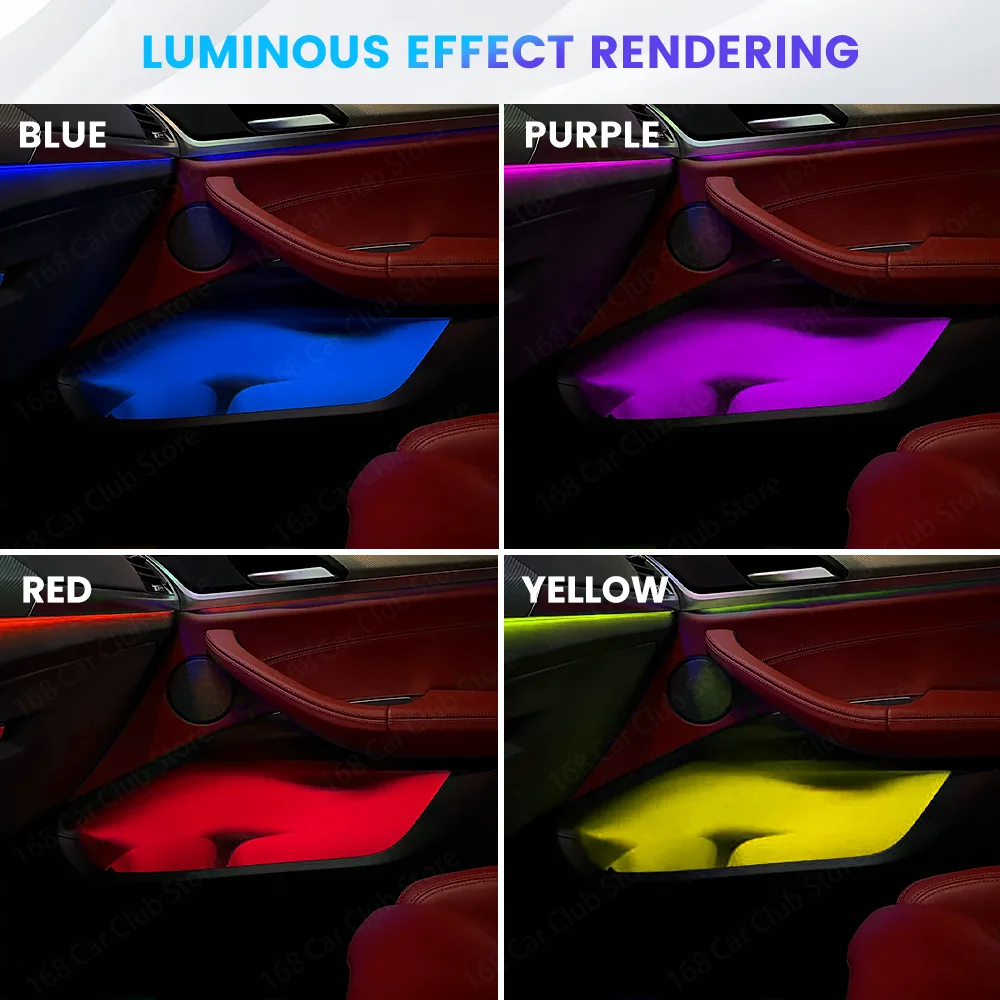 LED Original 11 Color Ambient Light Storage Box Light For BMW G20 G22 G42 G01 G02 X3 X4 Car Plug and Play, Easy to Install