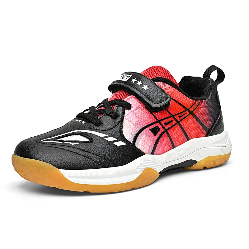 

Kids Sneakers Black White Lightweight Boys Girls Table Tennis Shoes Children Sport Outdoor Training Gym Badminton Footwear