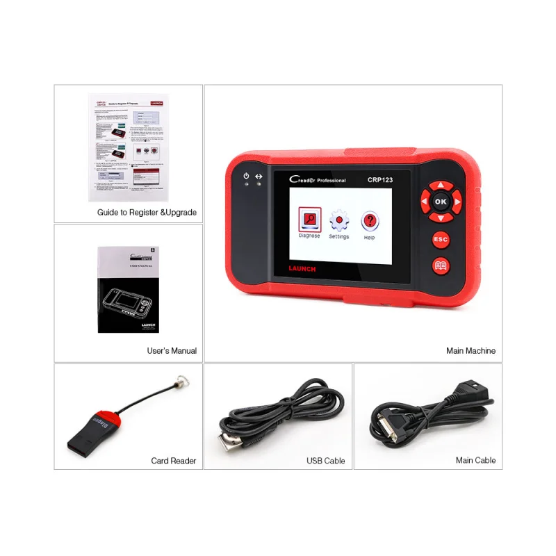 2025 X431 CRP123 V2.0 OBD2 EOBD obd Car Diagnostic Scanner BTool obdII crp123 Code Reader