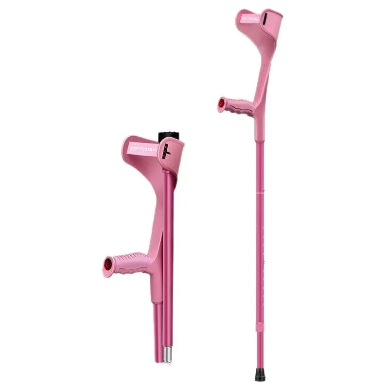 Arm Forearm Lightweight Aluminum Adjustable Ergonomic Cane with LED Light Suitable for the elderly Various colors available Suit