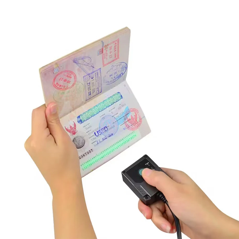 MS430 Wired USB or RS232 Interface 2D Passport Reader OCR MRZ Barcode Scanner