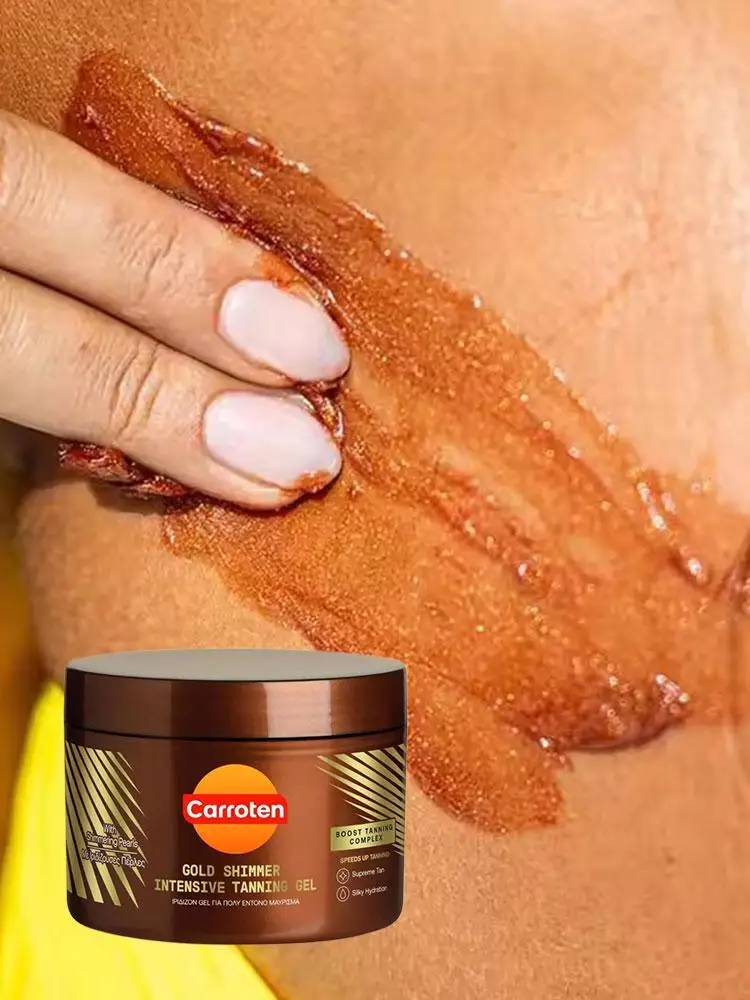 Gel accélérateur de bronzage naturel pour carottes, auto-solarium sans soleil, bronzant longue durée, nourrissant, corps, visage, soins quotidiens pour la peau