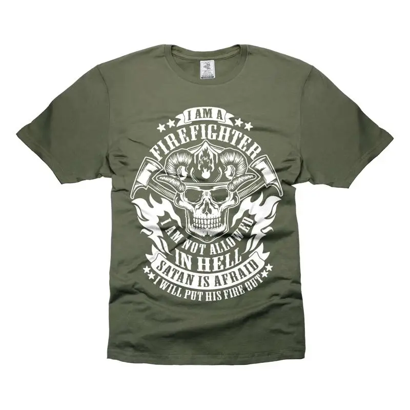 I Am A Firefighter I'm Not Allowed in Hell T Shirt Funny Joke