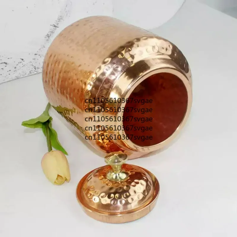 Dining and Bar Use Southeast Asian Vintage Copper Water Jug Handmade Cold Water Kettle