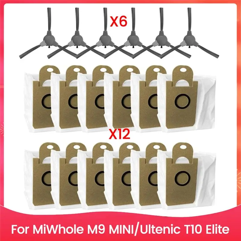 

Набор пылесборников и щеток AS94-18PCS для пылесосов Miwhole M9 MINI и Ultenic T10 Elite, запасные части.