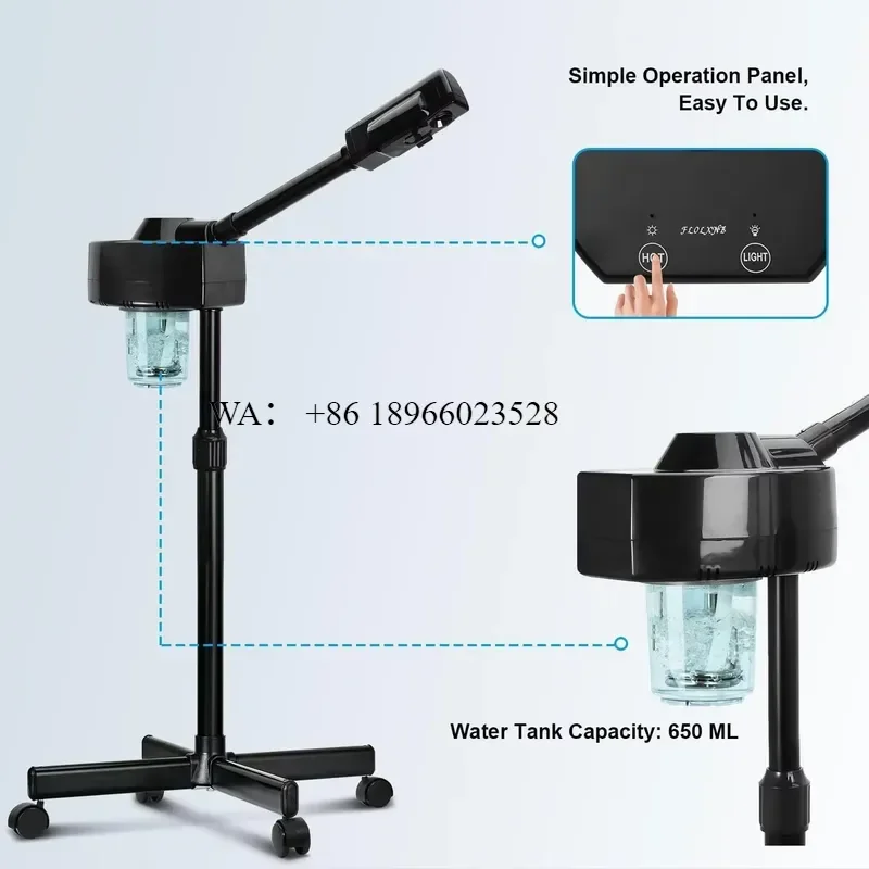 WMWMNU for Esthetician Home Salon Spa Professional Ionic Ozone Hotel Use Moisturizing 750ml Nano Technology Metal