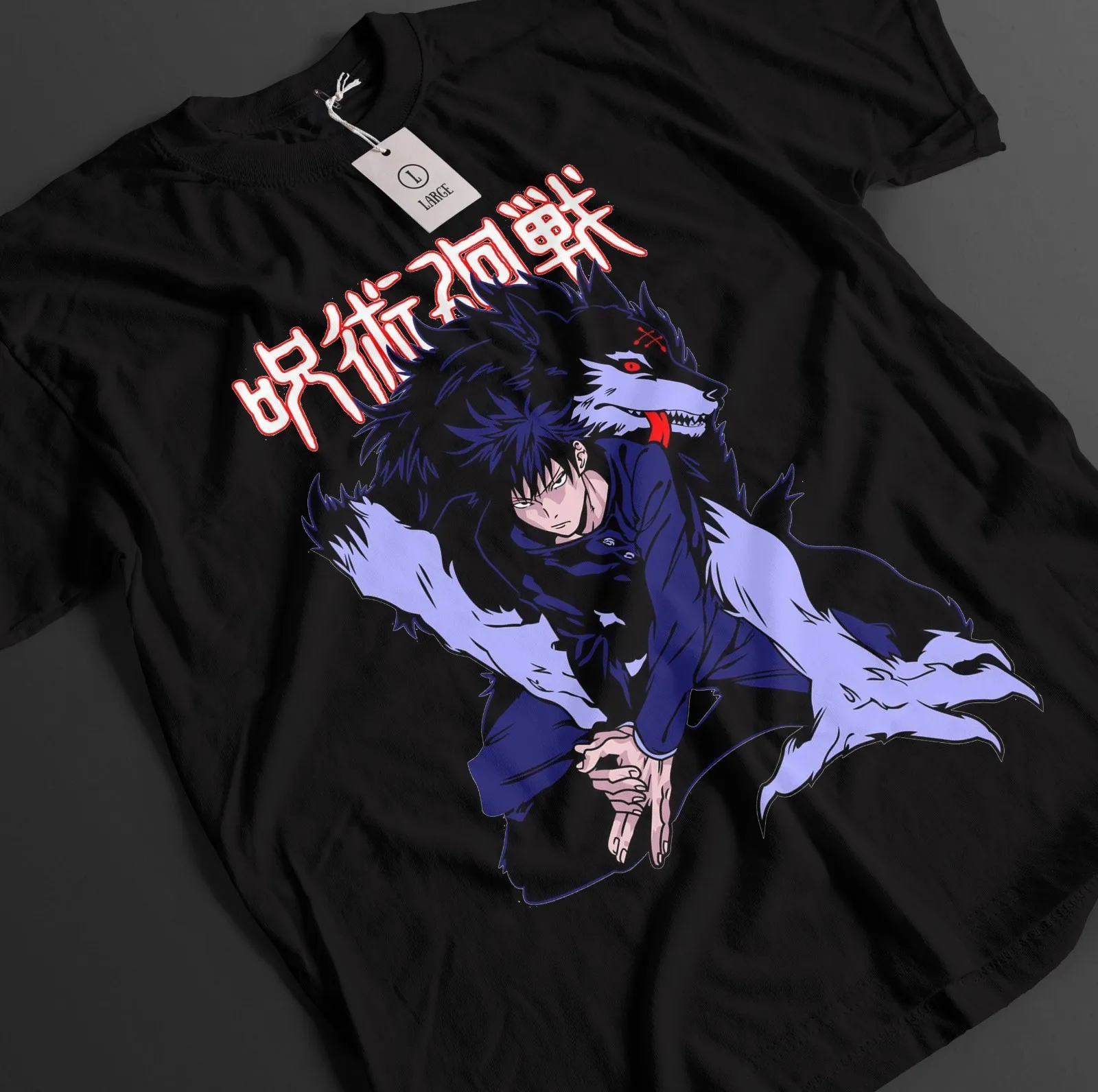 Jujutsu Kaisen Shirt Megumi Fushiguro T-Shirt Gojo Toji Top JJK Anime Mahoraga