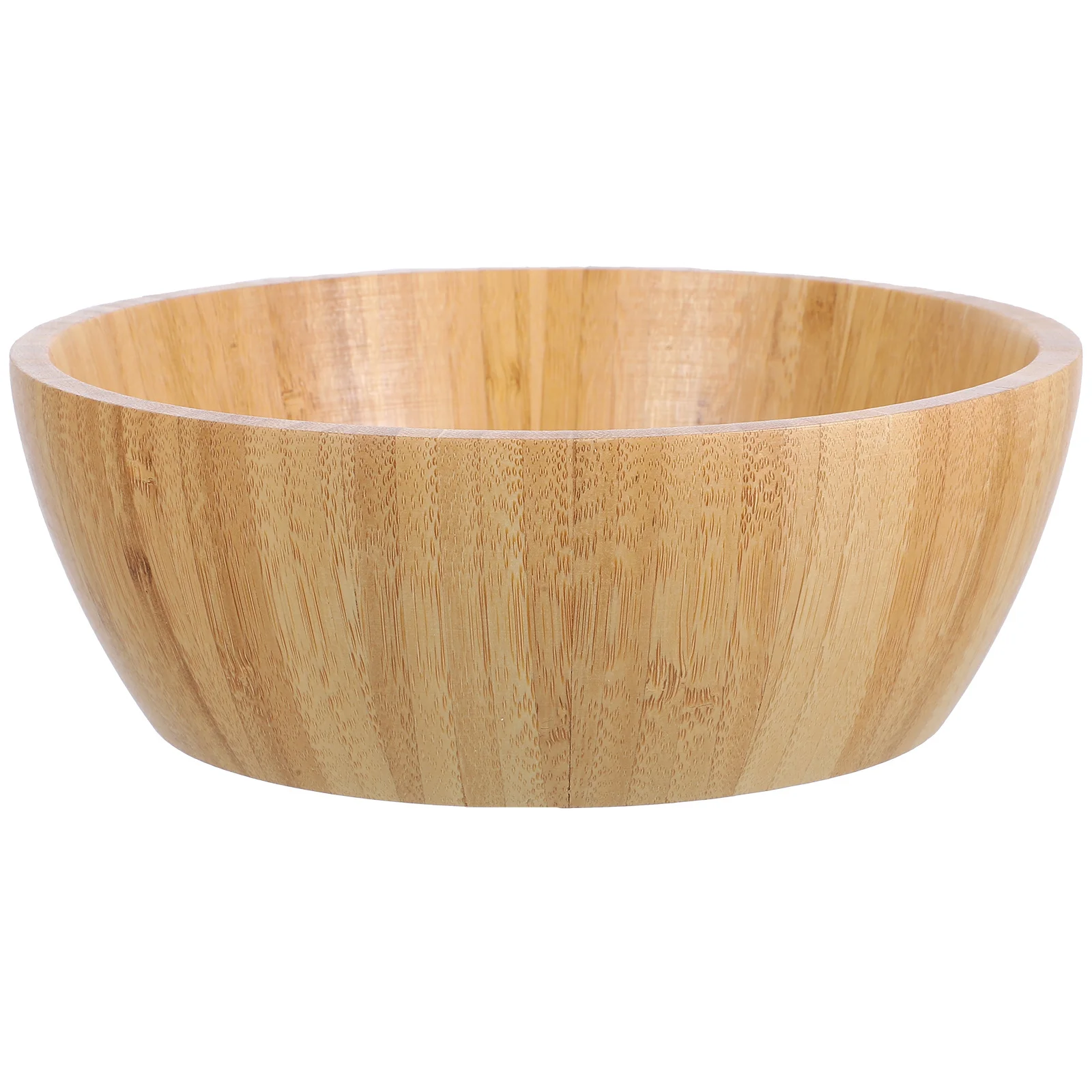 

1pc Bamboo Food Serving Bowl 6.7 Inch Round Vintage Rice Fruit Salad Bowl Home Kitchen Restaurant Decorative