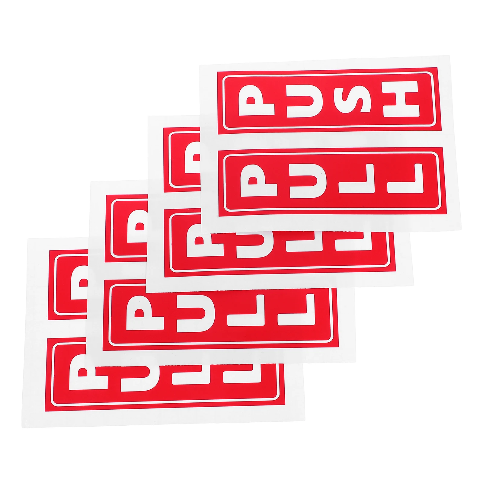 

8 Pcs Sliding Door Stickers Handle Silent for Interior Doors Decals Glass Elevator Business Sign Caution Automatic Stop