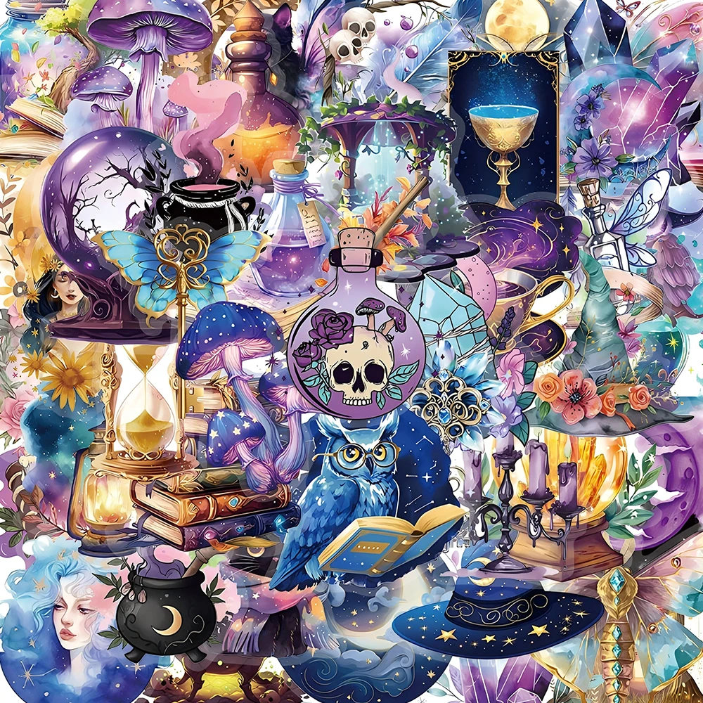 10/30/50pcs Transparent Magic Planet Cartoon Graffiti Stickers Aesthetic Decals Toys Gothic DIY Luggage Scrapbook Skateboard