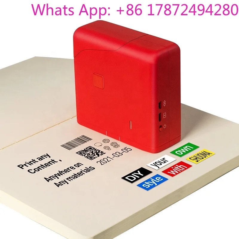 Portable Expiration Date Stamp Handheld Inkjet Batch Code Printing Mini Coding Machine