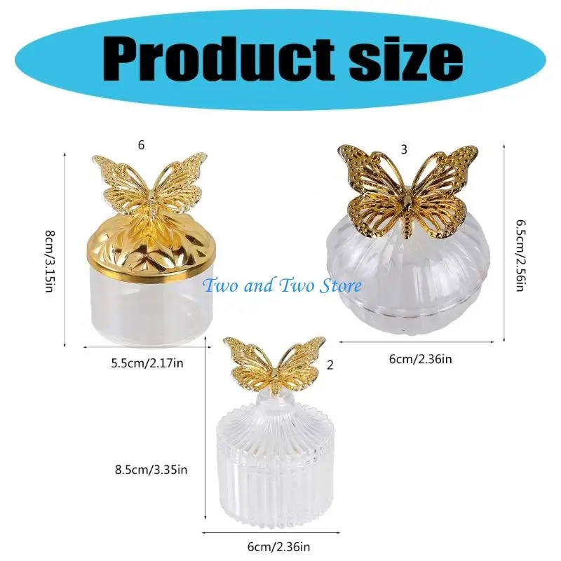 HX6F Decorative Butterfly Accent Plastic Serving Dish For Event Candy Storage Container