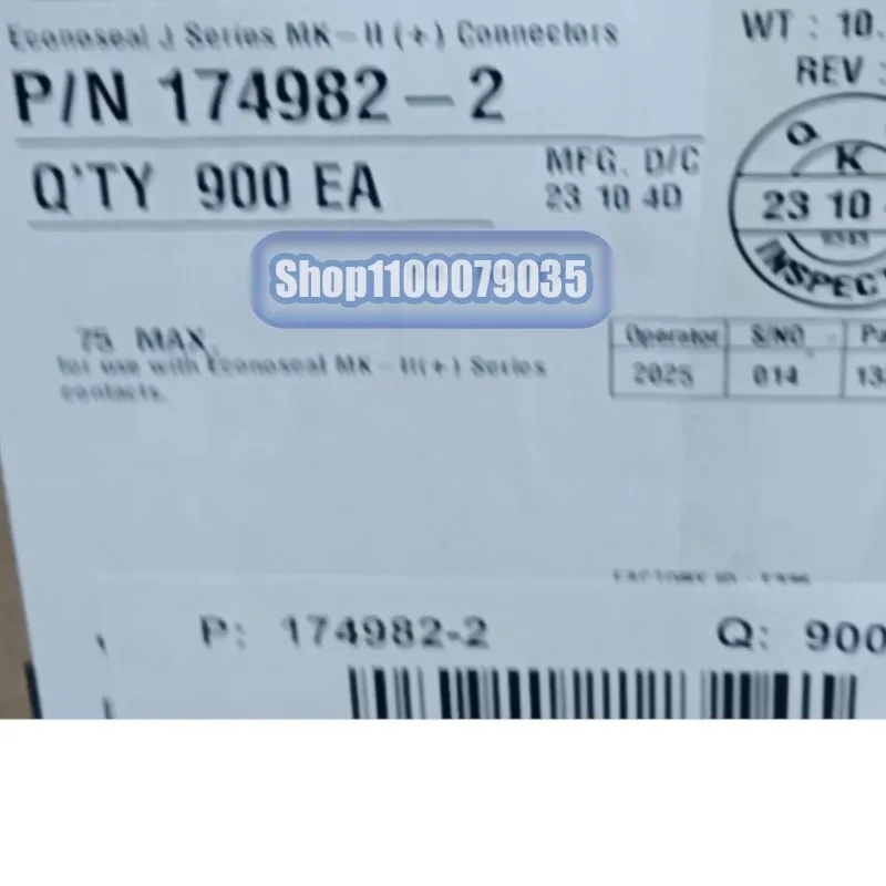 

20pcs/lot 174982-2 2356631-1 30700-1168 7283-7449 ATM06-3S 1-1813099-3 185793-1 connector new original
