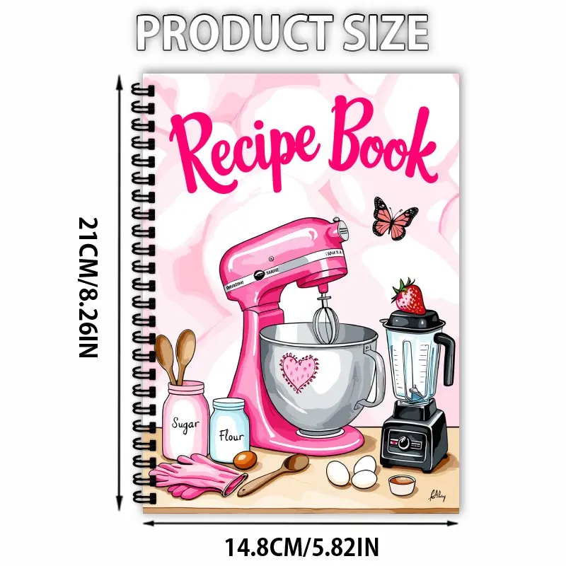 A5 Blank Recipe Book - Personalized Planner for Cooking Enthusiasts, DIY Meal Plans & Family Cookbooks | Mixed Colors