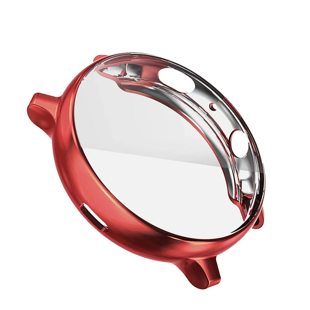 Red Electroplated Watch Protective Case for 40mm Watches – Flexible TPU Anti-Scratch Cover