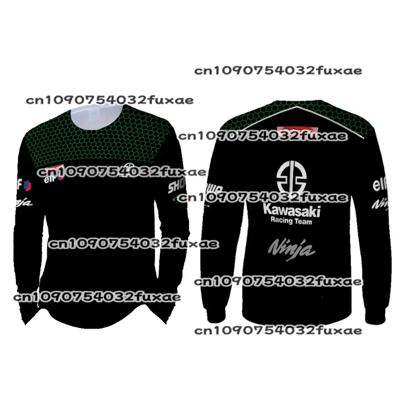

Kawasaki новейшая гоночная футболка с длинным рукавом, одежда для велосипеда, топы для велоспорта, одежда для мотоциклов и мотокросса, MTB для мужчин, длинная футболка