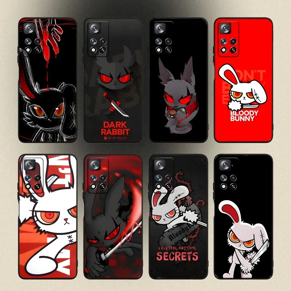 BloodyS BunnyS The Game Phone Case For Samsung Galaxy A20,A21s,A22,A31,A32,A52,A53,A72,73,A80,A91 Soft Black Cover