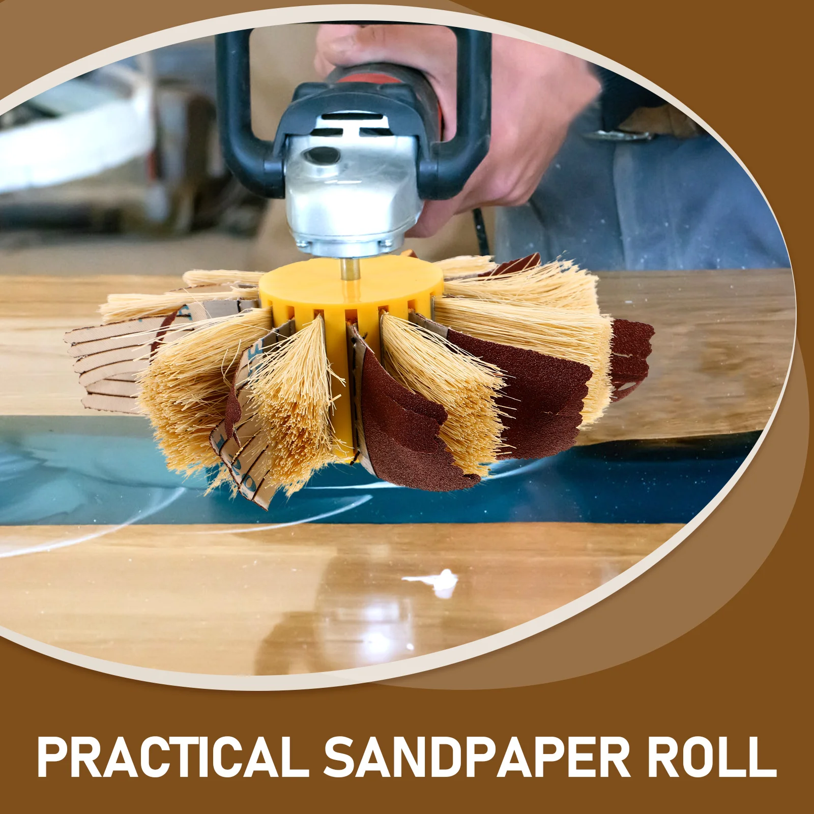 

Sisal Sanding 120 Rotary Tool Sanding Grit for Wood Metal Furniture Polishing Sander Bit Rolls Drill Press Replacement