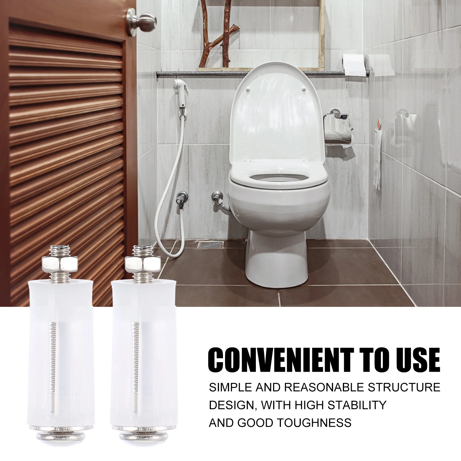 

Винты для сиденья унитаза, прочная сменная застежка для крепления крышки унитаза для дома, универсальные болты для крышки сиденья, винты