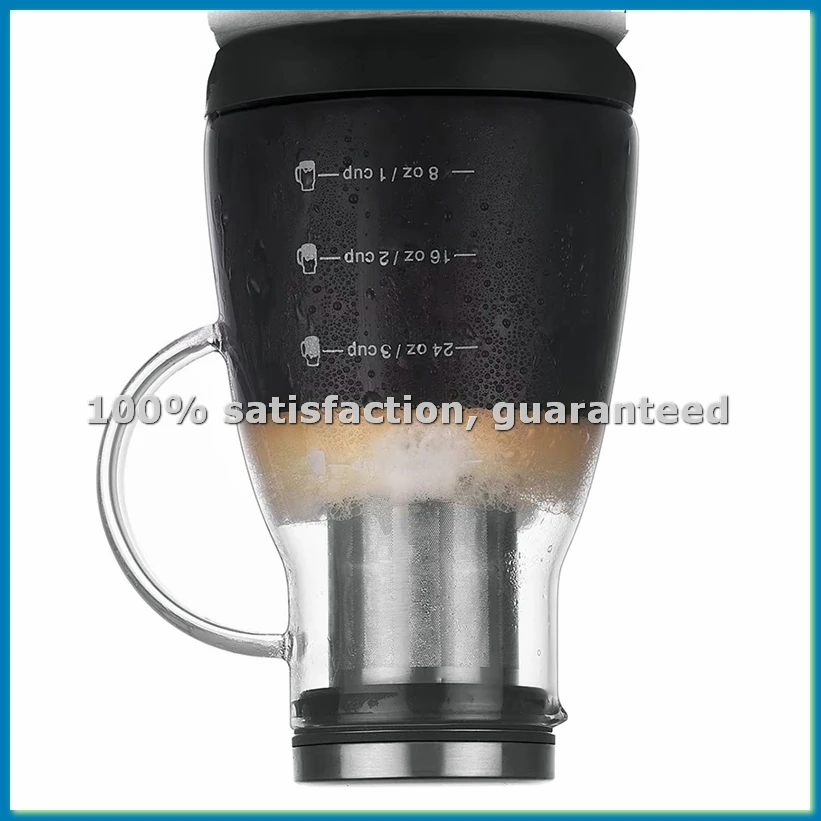 960ml Dual-Use Cold Brew Coffee & Tea Maker, Espresso Ice Drip Glass Pot with Filter,Glass Pot for Home Use-A50M
