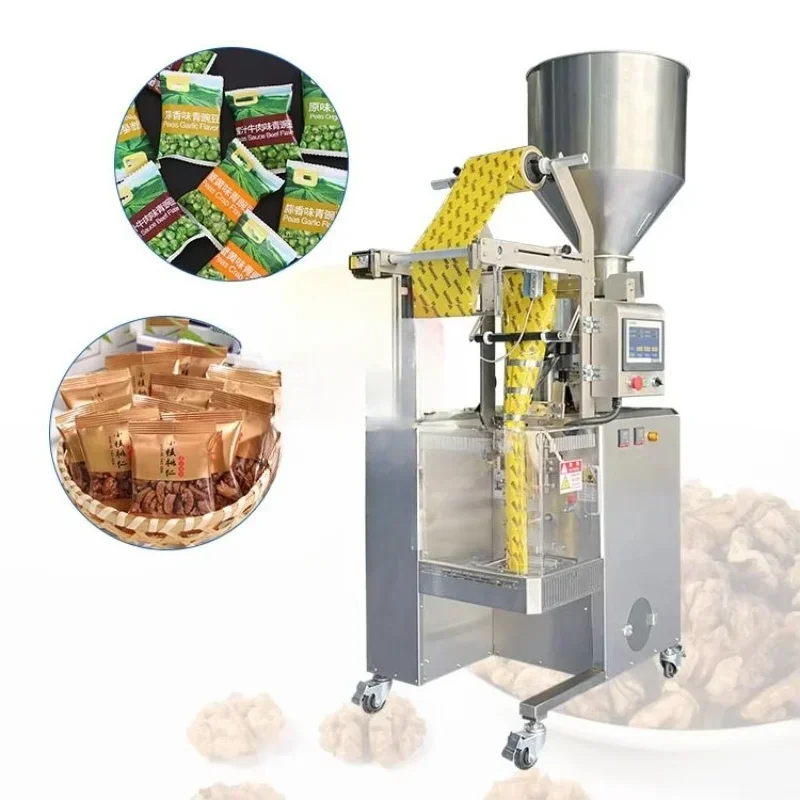 Maquina Empacadora Y Selladora De Granos Bolsas Alimentos Frijol Arroz De Sachet Pellet Vertical Automatic