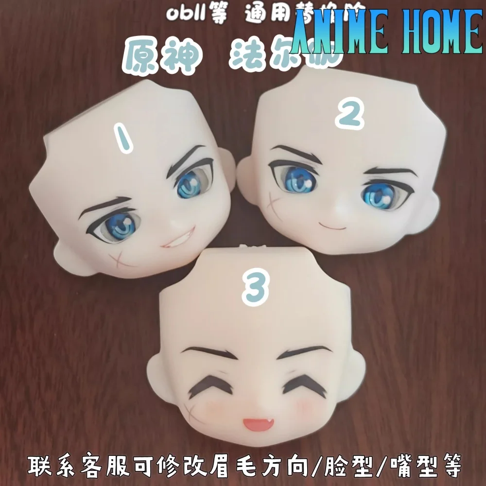 

Game Genshin Impact Varka Role Cos Handmade OB11 OB22 Face Plate Open Eye Alternate Face Cosplay Gift Cute Lovely